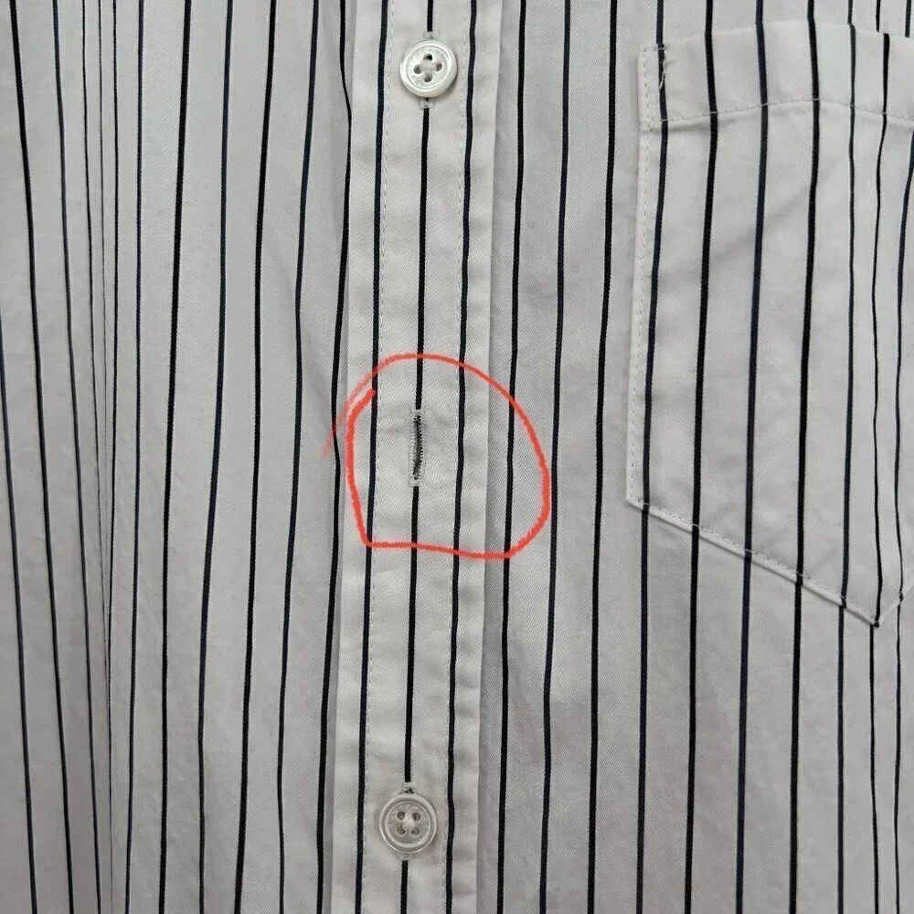Equipment Striped Back /White Button Down Maxi Shirt Dress XS - Picture 15 of 15